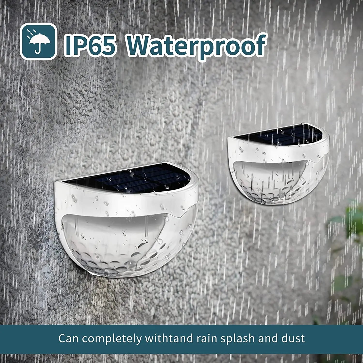 LED Solar Fence Lights – Outdoor Waterproof Wall Lights for Garden & Terrace