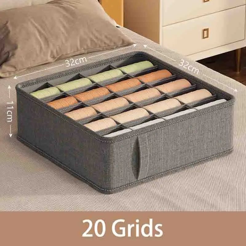 Multi-Functional Underwear Storage Box – Divided Drawer Organizer for Dorm & Bedroom