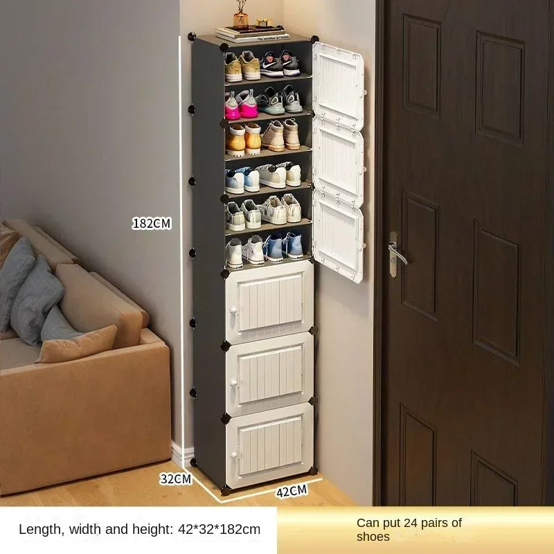 Modern Shoe Rack Cabinet – Hallway & Entryway Shoes Organizer