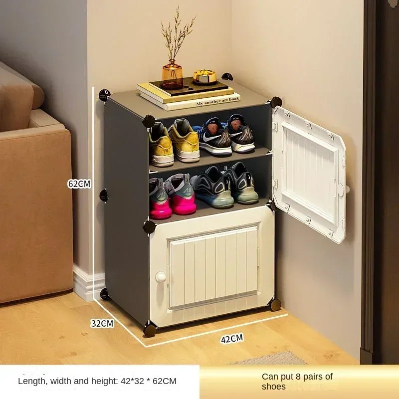 Modern Shoe Rack Cabinet – Hallway & Entryway Shoes Organizer