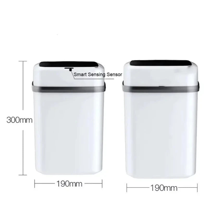 13L Smart Touch Kitchen & Bathroom Trash Bin – Hands-Free Garbage Can
