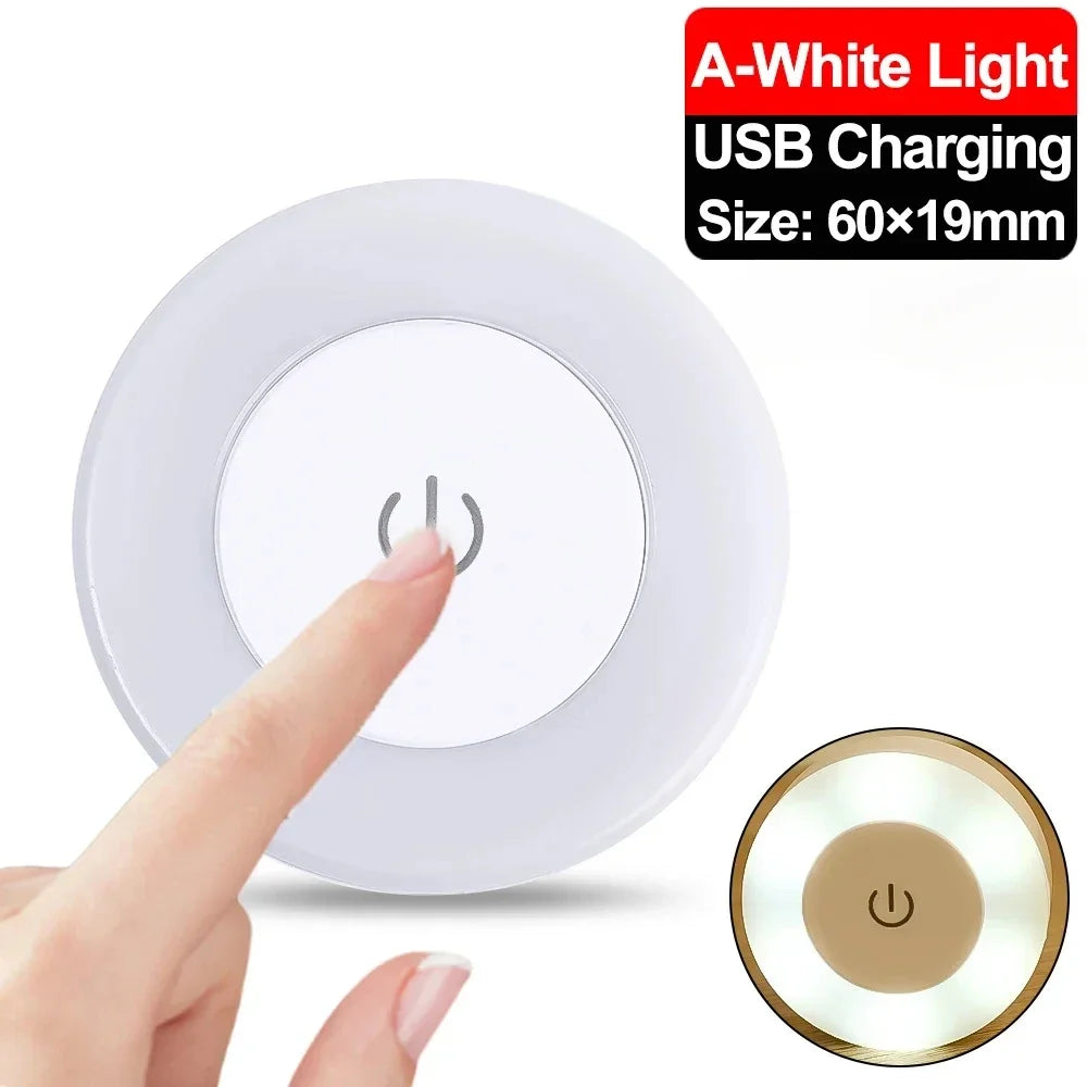 Portable USB Rechargeable LED Night Light – Modern Lamp for Living Room & Bedroom Décor