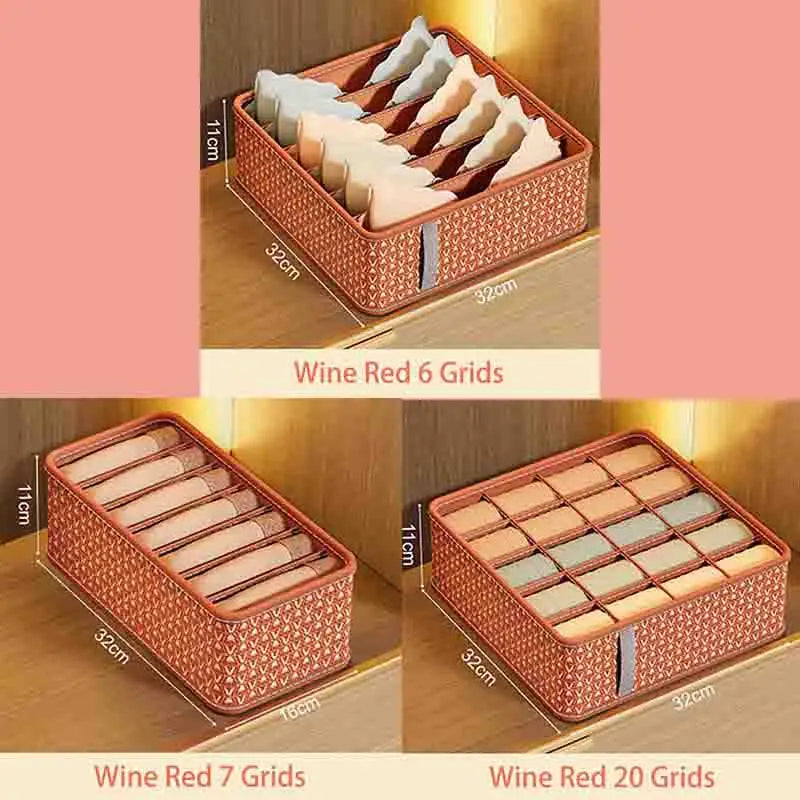 Multi-Functional Underwear Storage Box – Divided Drawer Organizer for Dorm & Bedroom