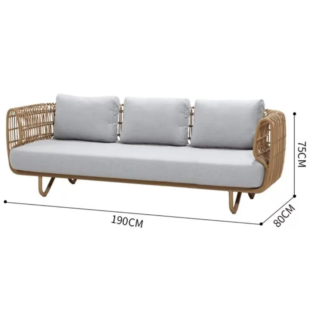 Outdoor Garden Furniture Set – PE Rattan with Cushions, Waterproof & UV-Resistant