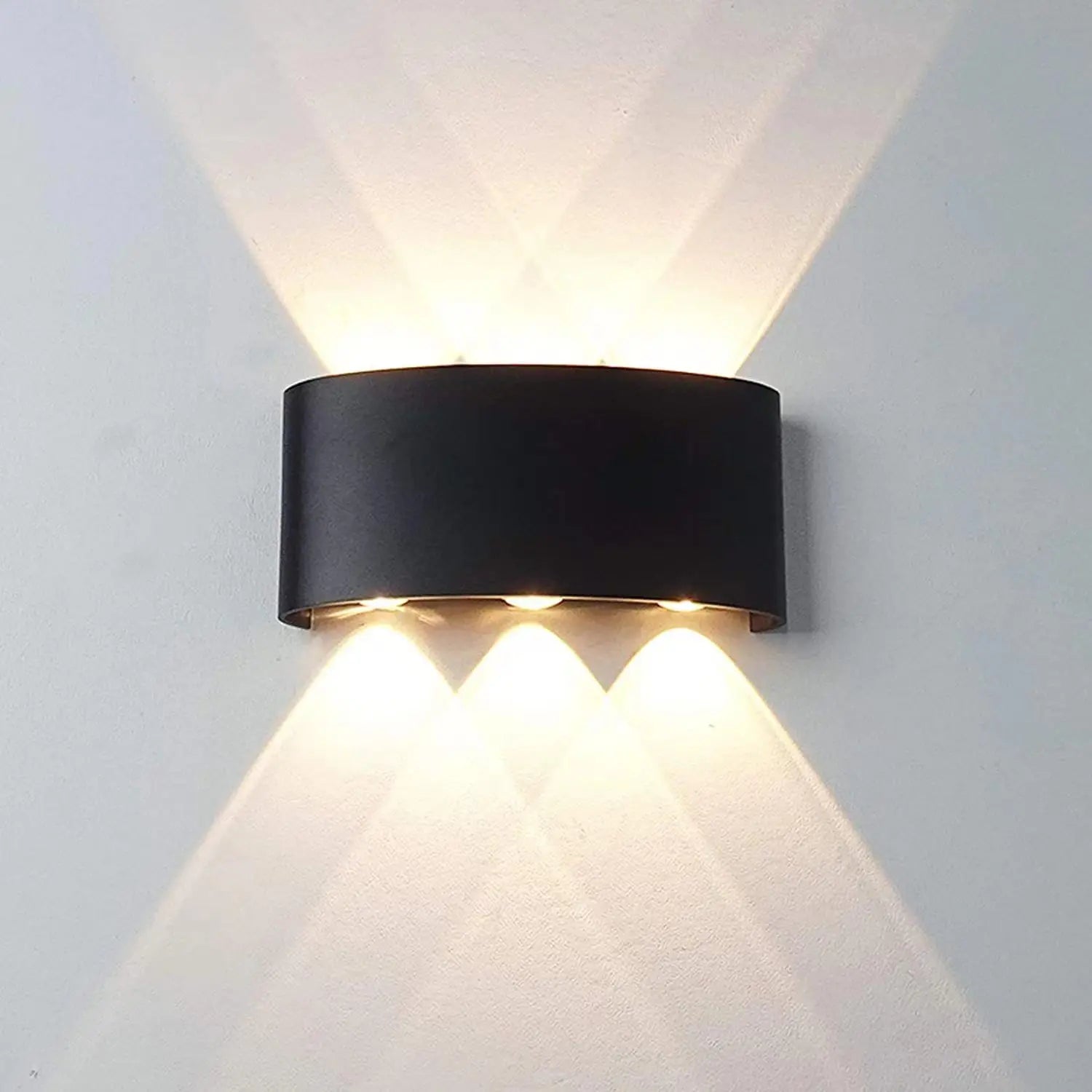 Modern LED Wall Sconce – Up & Down Indoor/Outdoor Wall Lamp for Living Room, Hallway & Bedroom