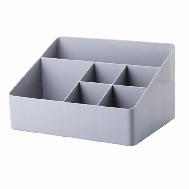 Multi-Function Desktop Storage Box – Plastic Organizer for Office, Dorm & Cosmetics