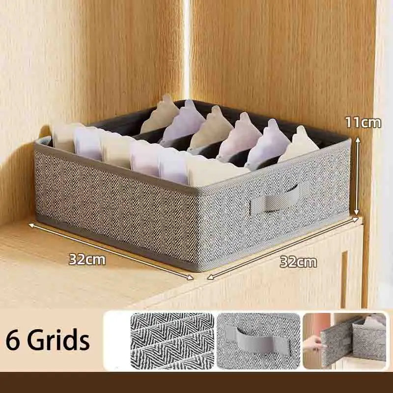 Multi-Functional Underwear Storage Box – Divided Drawer Organizer for Dorm & Bedroom