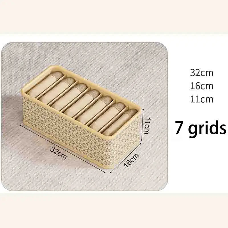 Multi-Functional Underwear Storage Box – Divided Drawer Organizer for Dorm & Bedroom