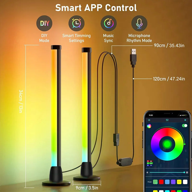 LED Mood Lamp – Desktop Ambience Light for Bedroom & Gaming Room