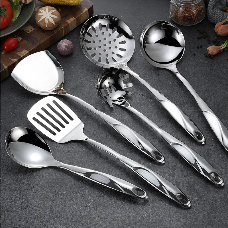 Stainless Steel Kitchen Utensil Set – Heat-Resistant Cooking Tools