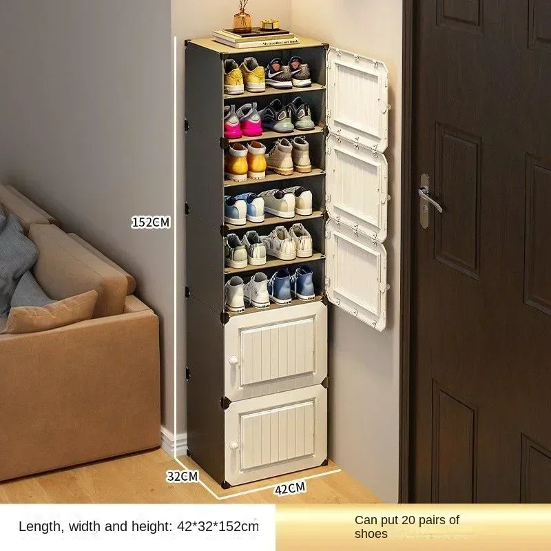 Modern Shoe Rack Cabinet – Hallway & Entryway Shoes Organizer