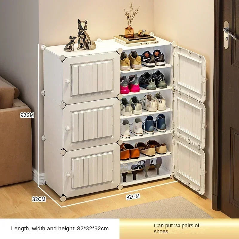 Modern Shoe Rack Cabinet – Hallway & Entryway Shoes Organizer