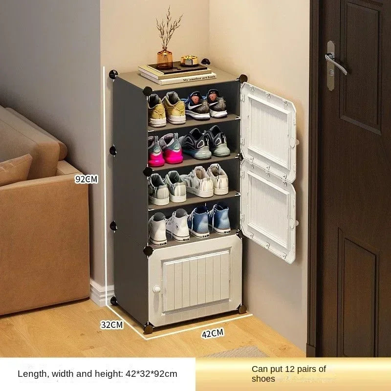 Modern Shoe Rack Cabinet – Hallway & Entryway Shoes Organizer