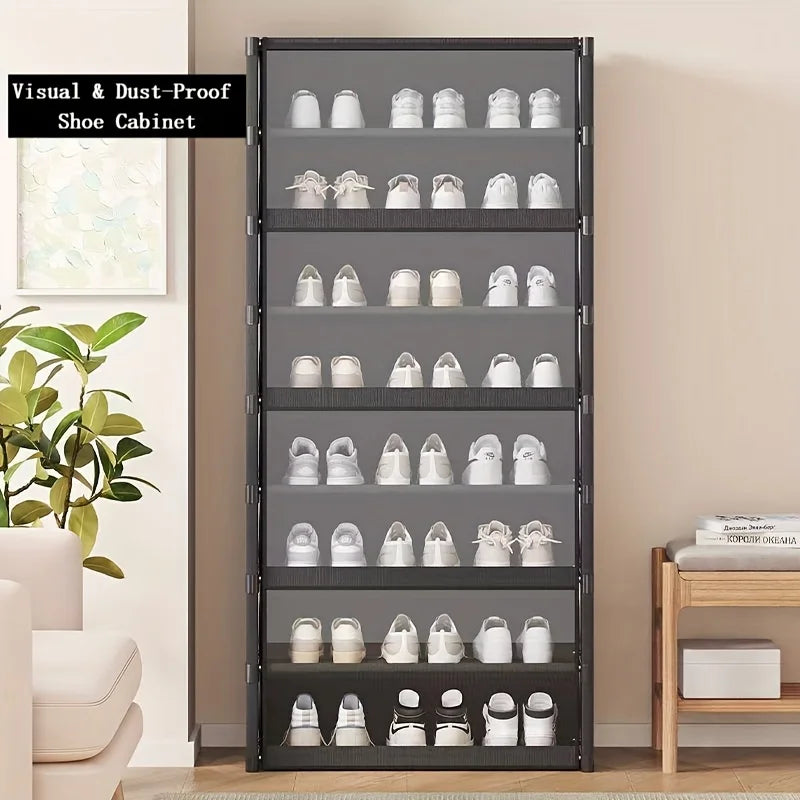 Vertical Stackable Shoe Rack – Narrow DIY Closet & Entryway Organizer