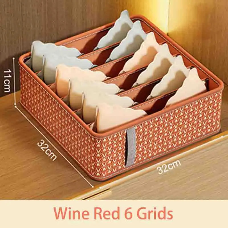 Multi-Functional Underwear Storage Box – Divided Drawer Organizer for Dorm & Bedroom