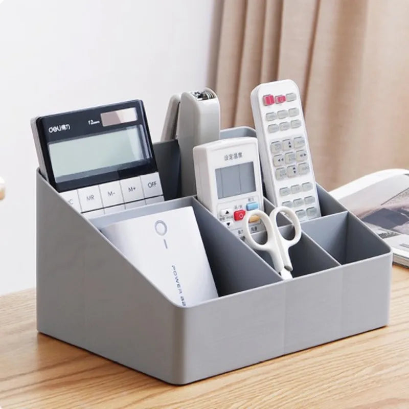 Multi-Function Desktop Storage Box – Plastic Organizer for Office, Dorm & Cosmetics