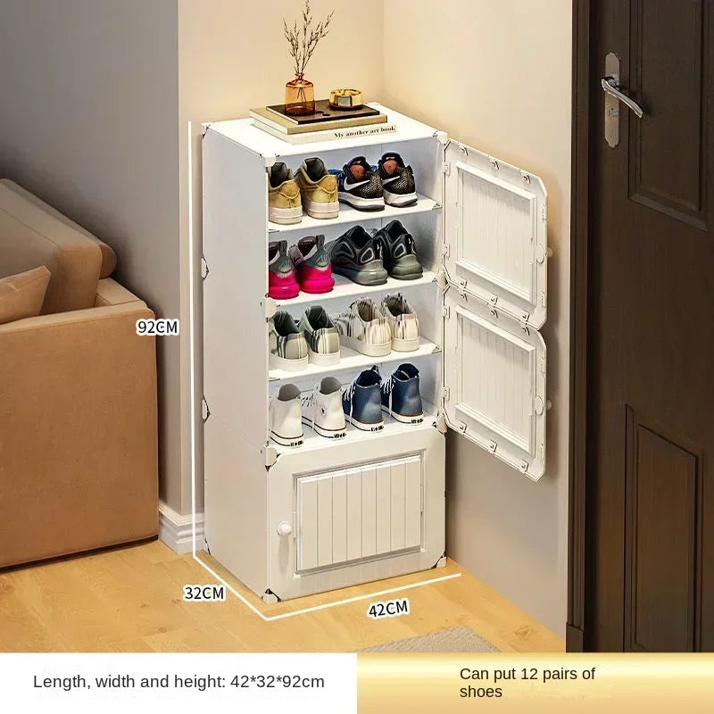 Modern Shoe Rack Cabinet – Hallway & Entryway Shoes Organizer