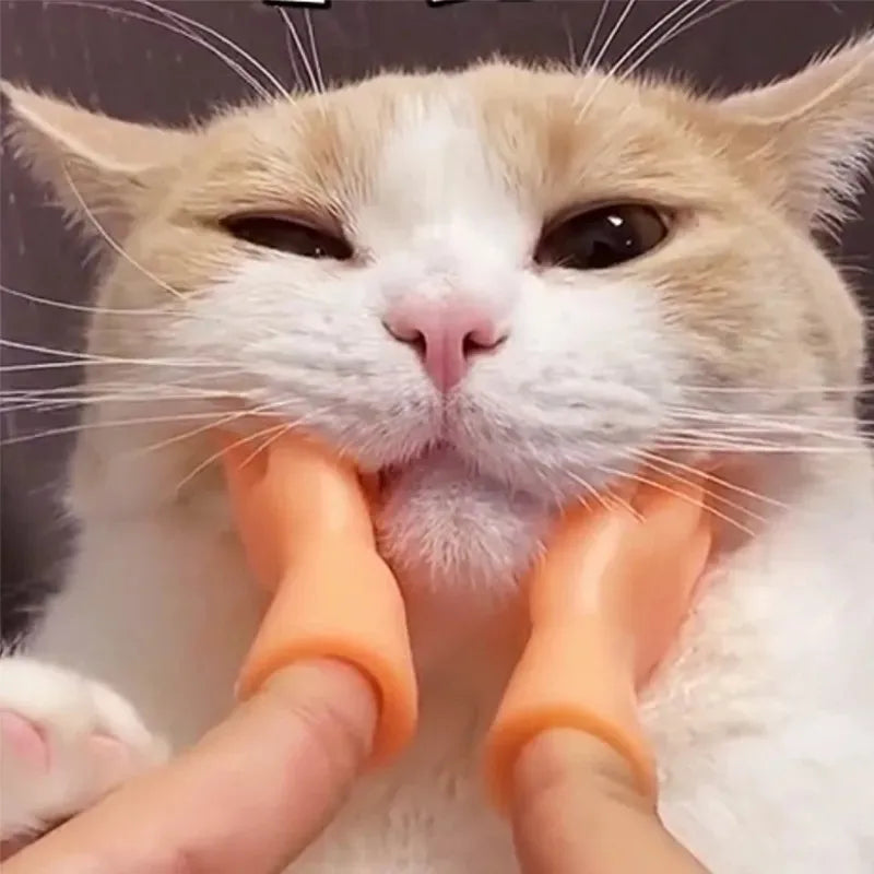 Simulation Little Hands Funny Mini Hands Foot Finger Sleeve Silicone Hand Puppet Novel Hotsale Prank Finger Toys Tease Cat Props