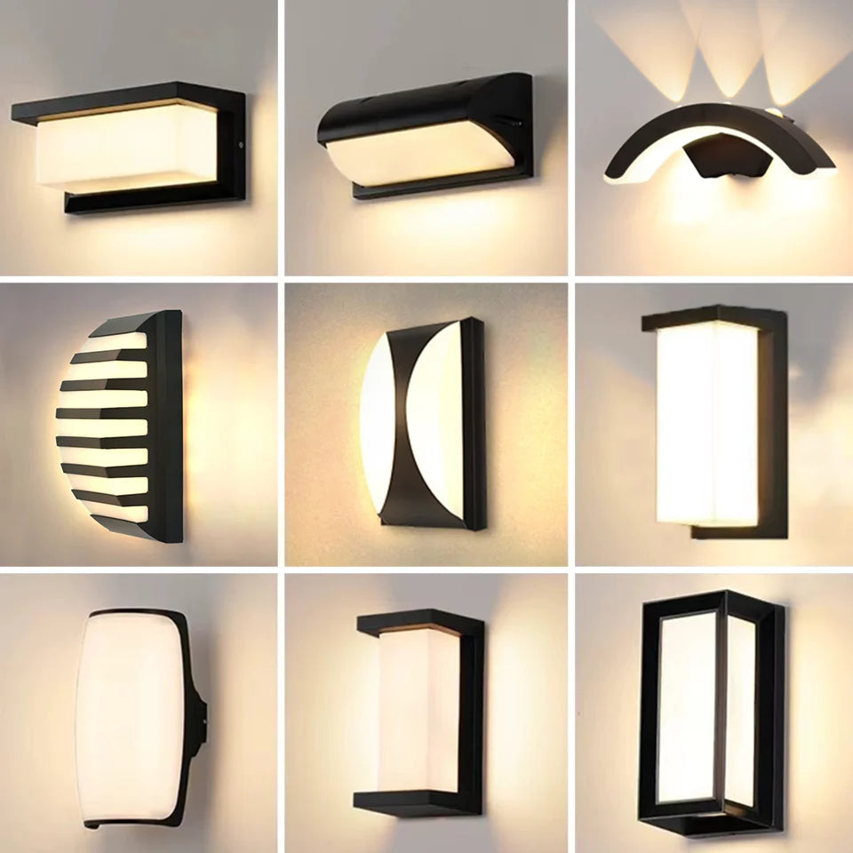 LED Outdoor Wall Light – Motion Sensor Waterproof Lamp for Home & Garden