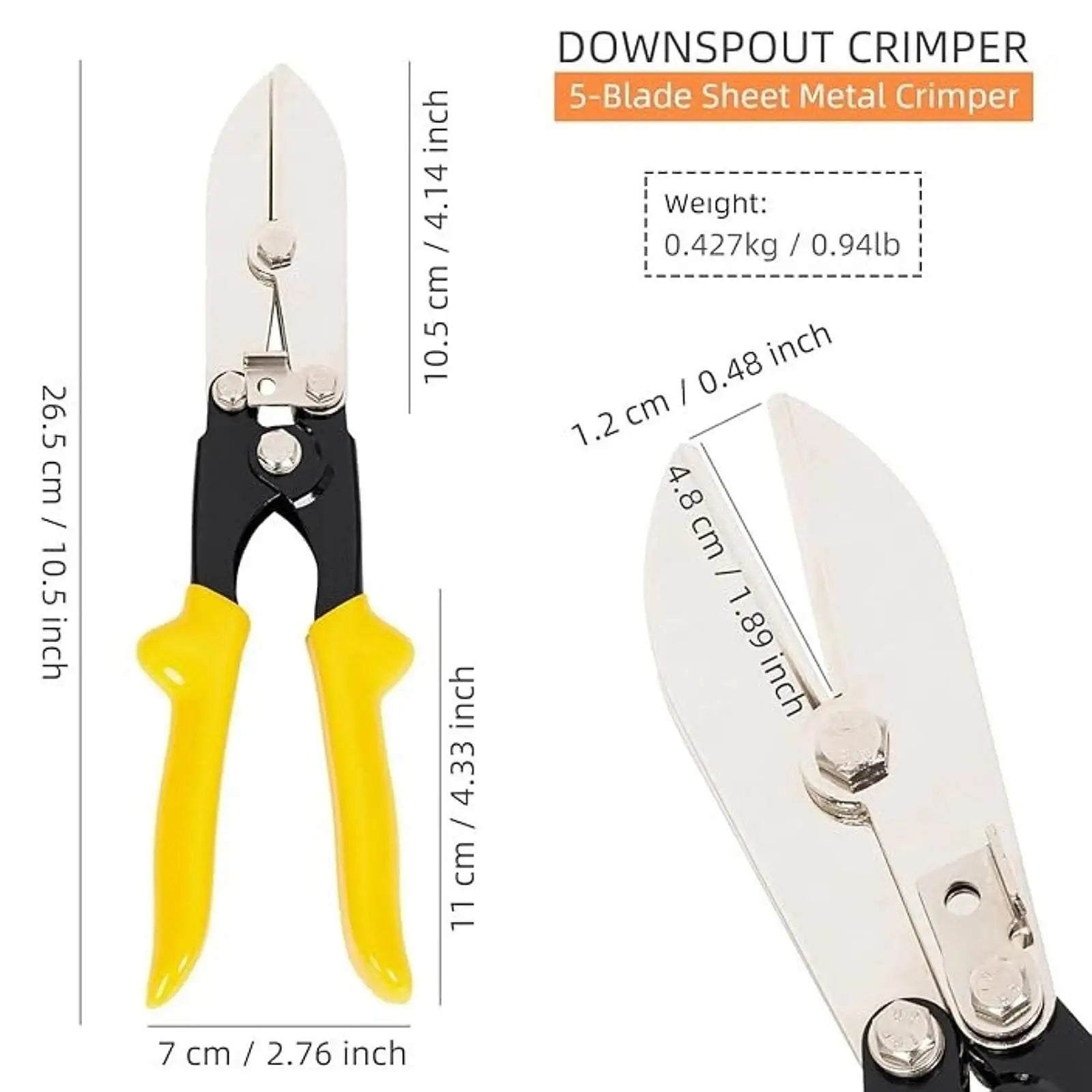5-Blade Hand Tool – Multifunctional & Ergonomic Metal Cutter