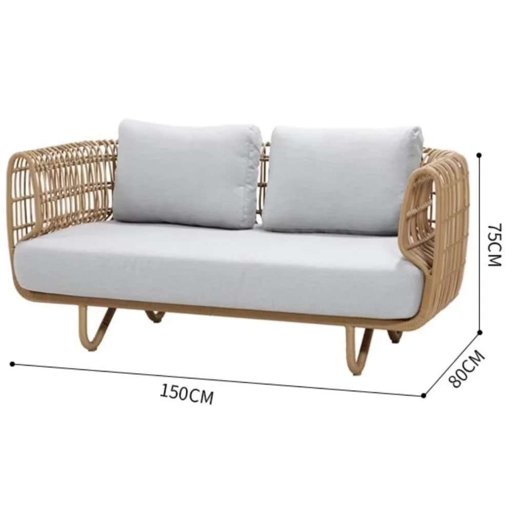Outdoor Garden Furniture Set – PE Rattan with Cushions, Waterproof & UV-Resistant