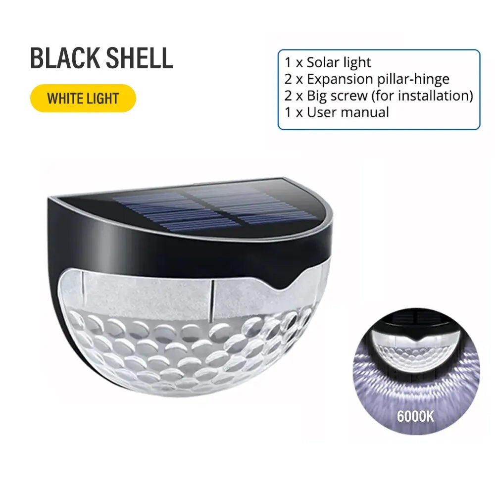 LED Solar Fence Lights – Outdoor Waterproof Wall Lights for Garden & Terrace
