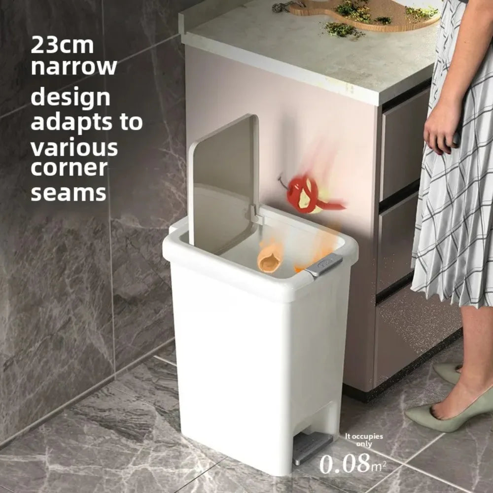 Smart Touch Kitchen Trash Bin – 20L Bathroom & Household Waste Can