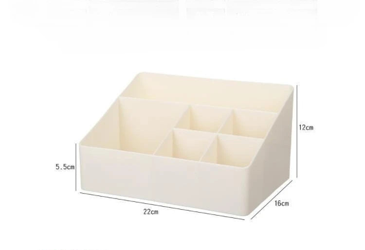 Multi-Function Desktop Storage Box – Plastic Organizer for Office, Dorm & Cosmetics