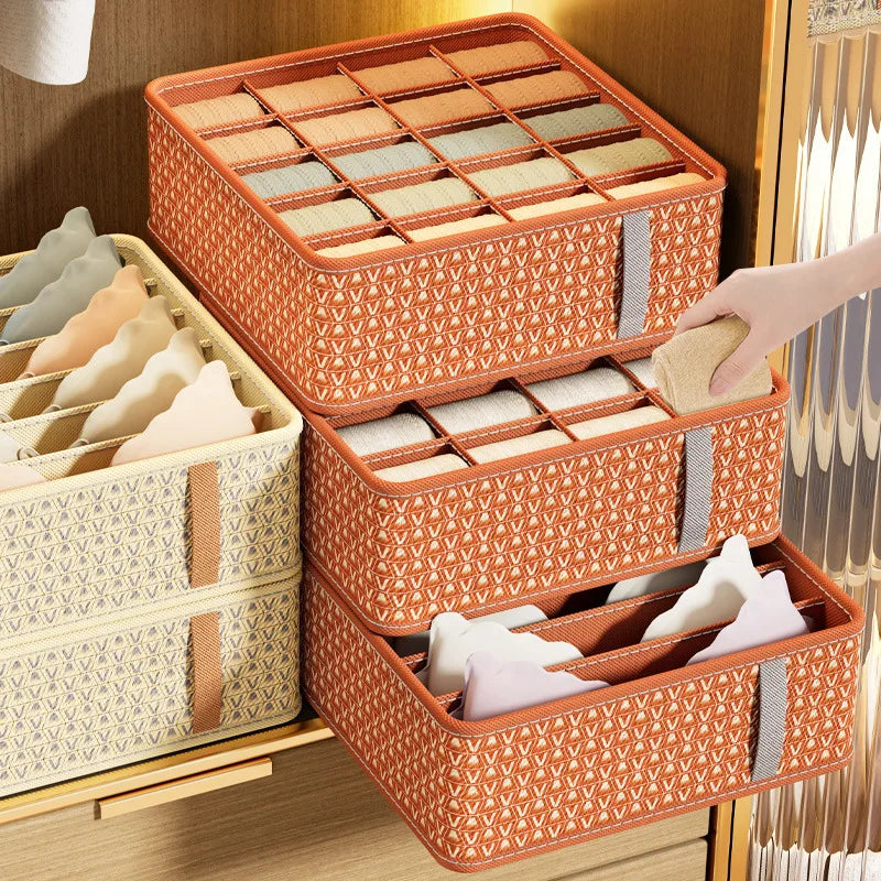 Multi-Functional Underwear Storage Box – Divided Drawer Organizer for Dorm & Bedroom