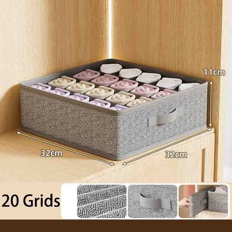 Multi-Functional Underwear Storage Box – Divided Drawer Organizer for Dorm & Bedroom