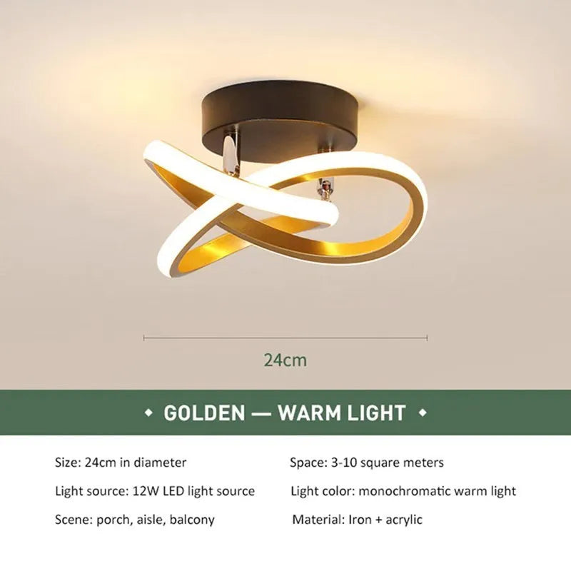 LED Ceiling Strip Light – Modern Minimalist Lamp for Living Room, Balcony & Staircase