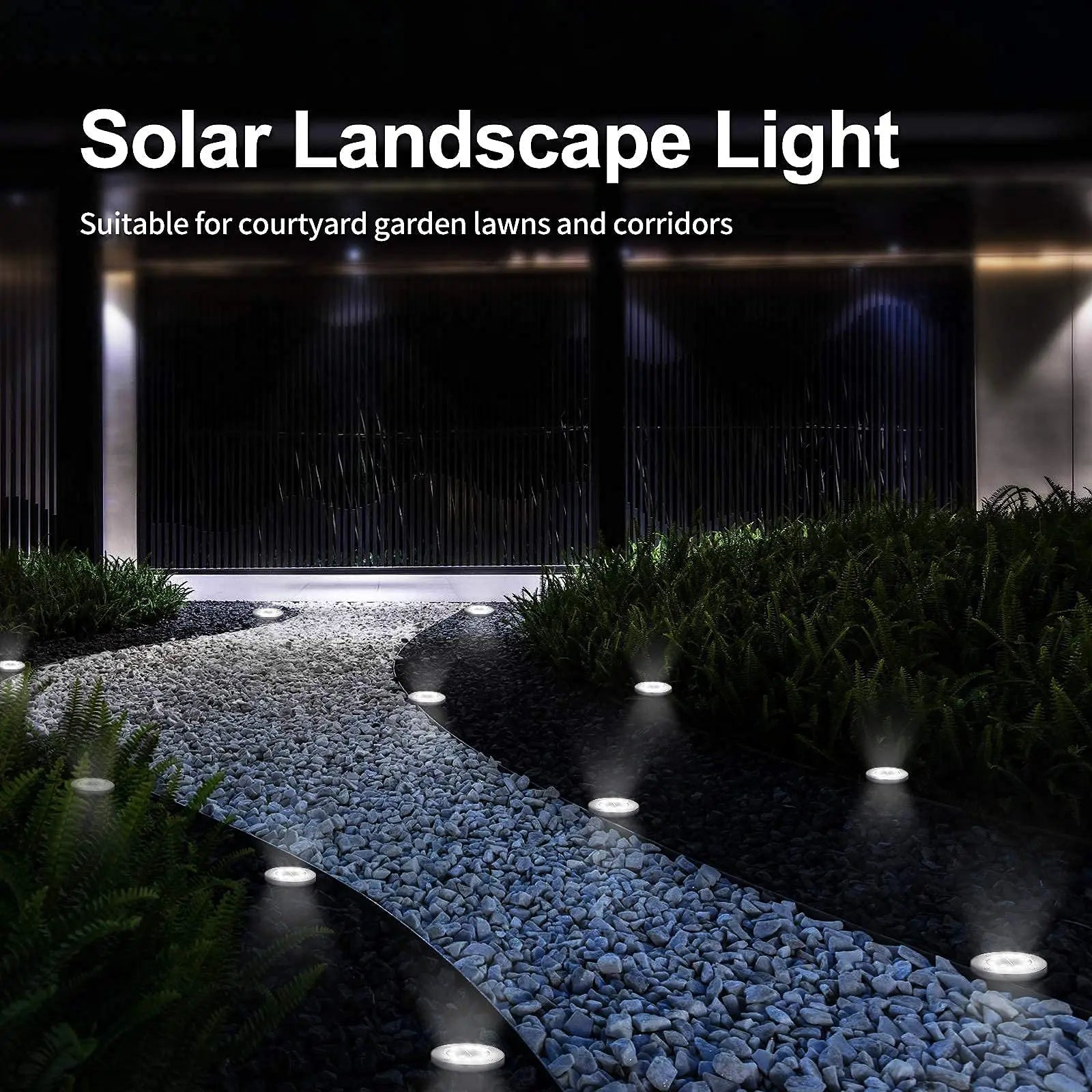 Solar Powered LED Disk Lights – Outdoor Garden & Pathway Ground Lamps (8/20 LEDs)