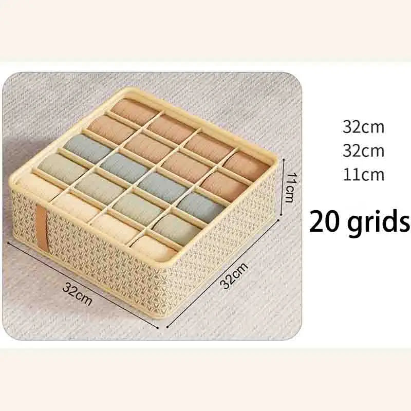 Multi-Functional Underwear Storage Box – Divided Drawer Organizer for Dorm & Bedroom