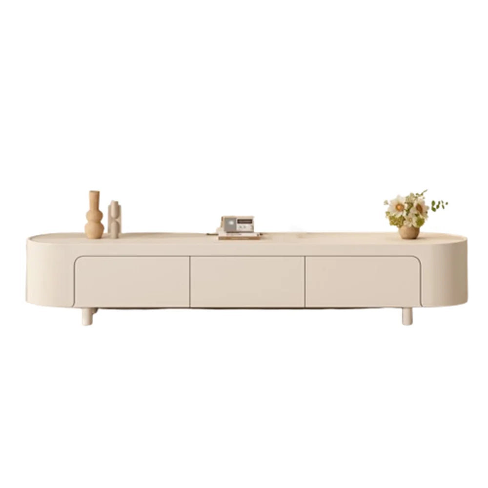 Modern Farmhouse TV Stand – Floor-Mount Entertainment Unit with Storage Drawers