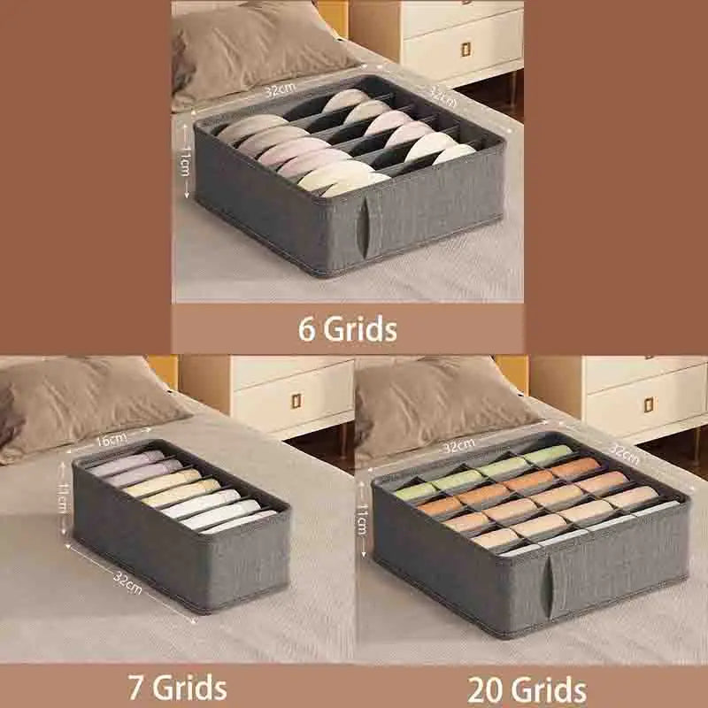 Multi-Functional Underwear Storage Box – Divided Drawer Organizer for Dorm & Bedroom