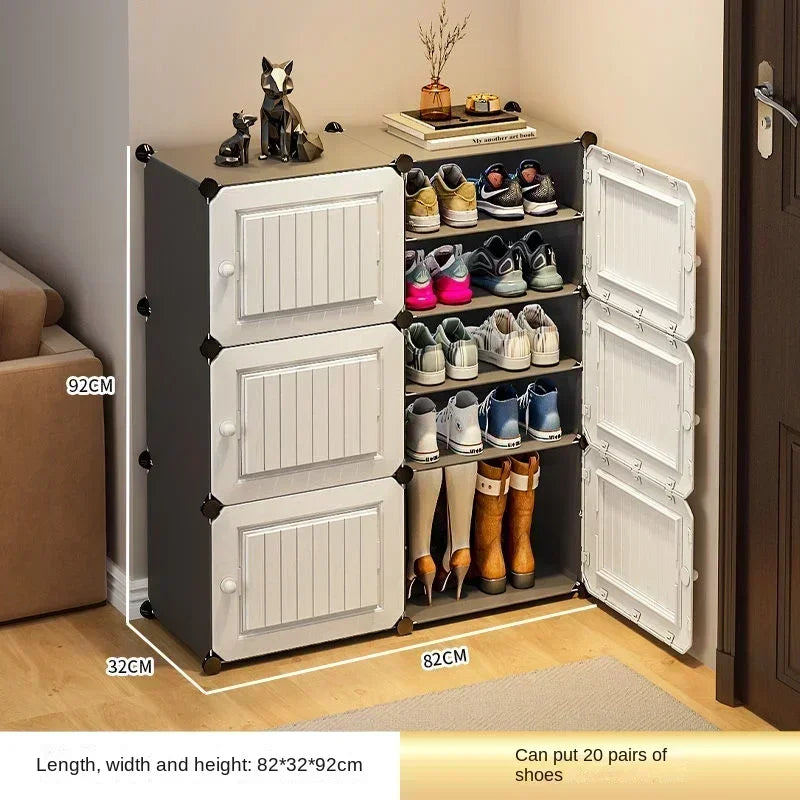 Modern Shoe Rack Cabinet – Hallway & Entryway Shoes Organizer