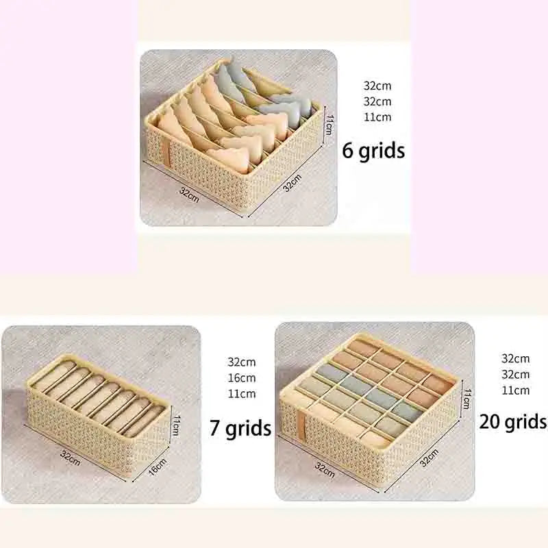 Multi-Functional Underwear Storage Box – Divided Drawer Organizer for Dorm & Bedroom