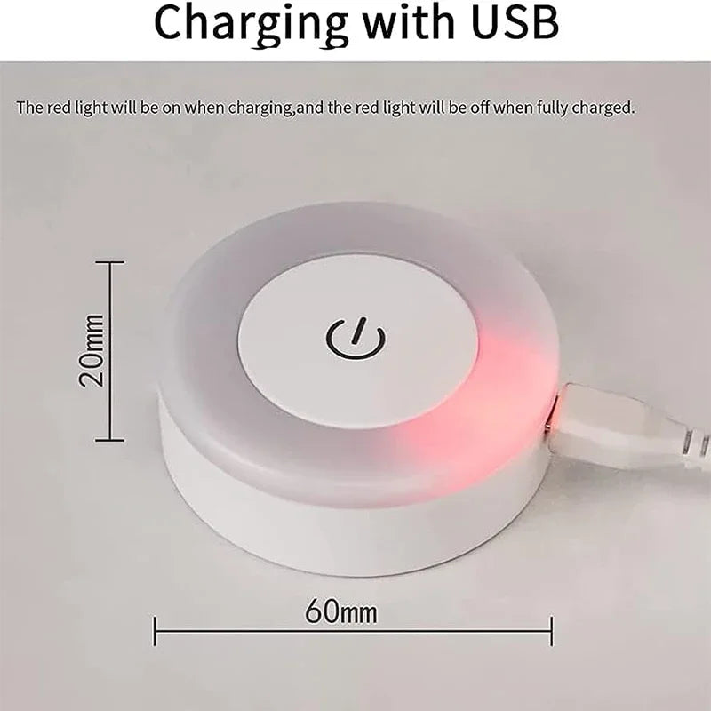 Portable USB Rechargeable LED Night Light – Modern Lamp for Living Room & Bedroom Décor
