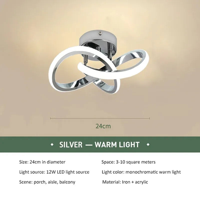 LED Ceiling Strip Light – Modern Minimalist Lamp for Living Room, Balcony & Staircase