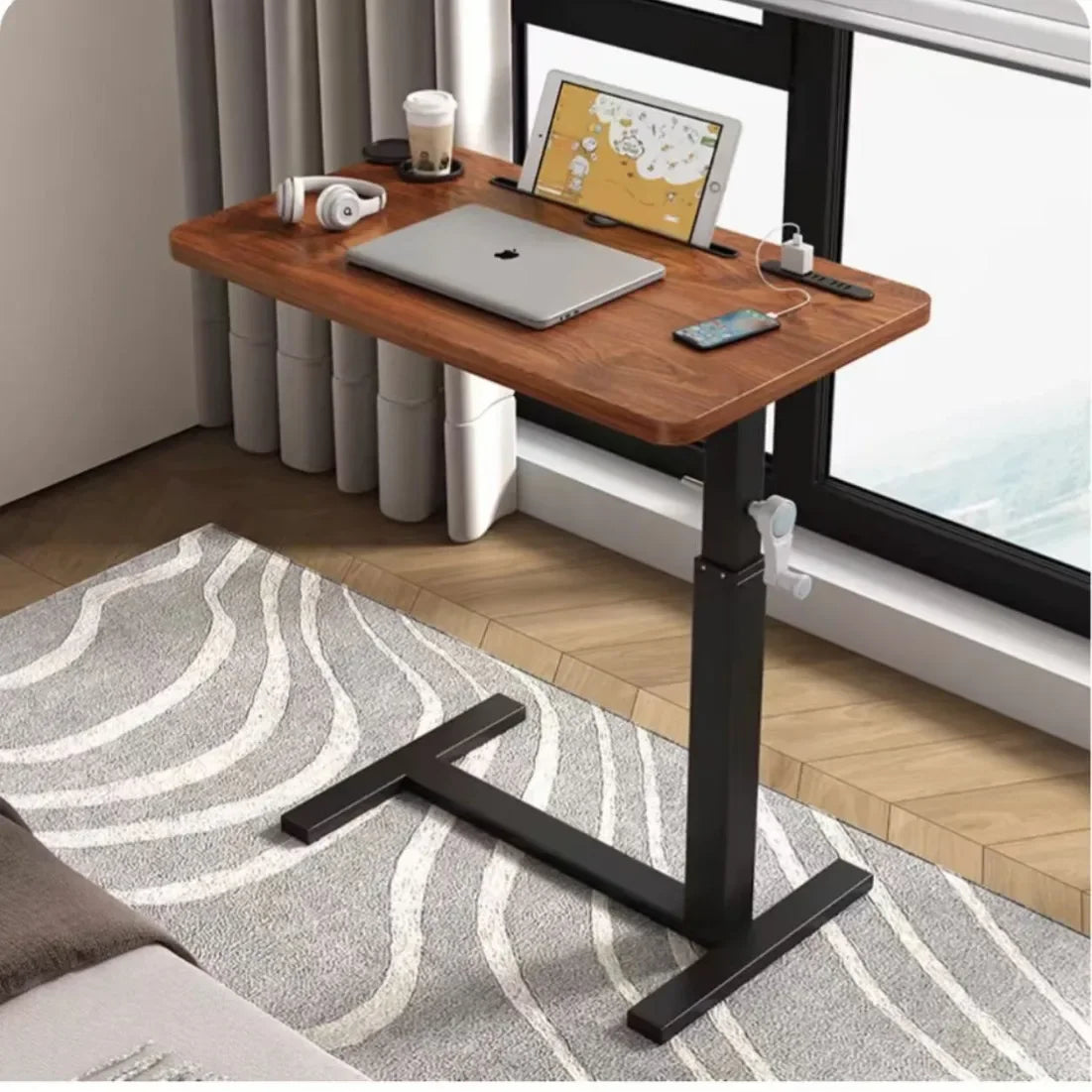 Portable Folding Bedside Table – Minimalist Work Desk for Bedroom & Office