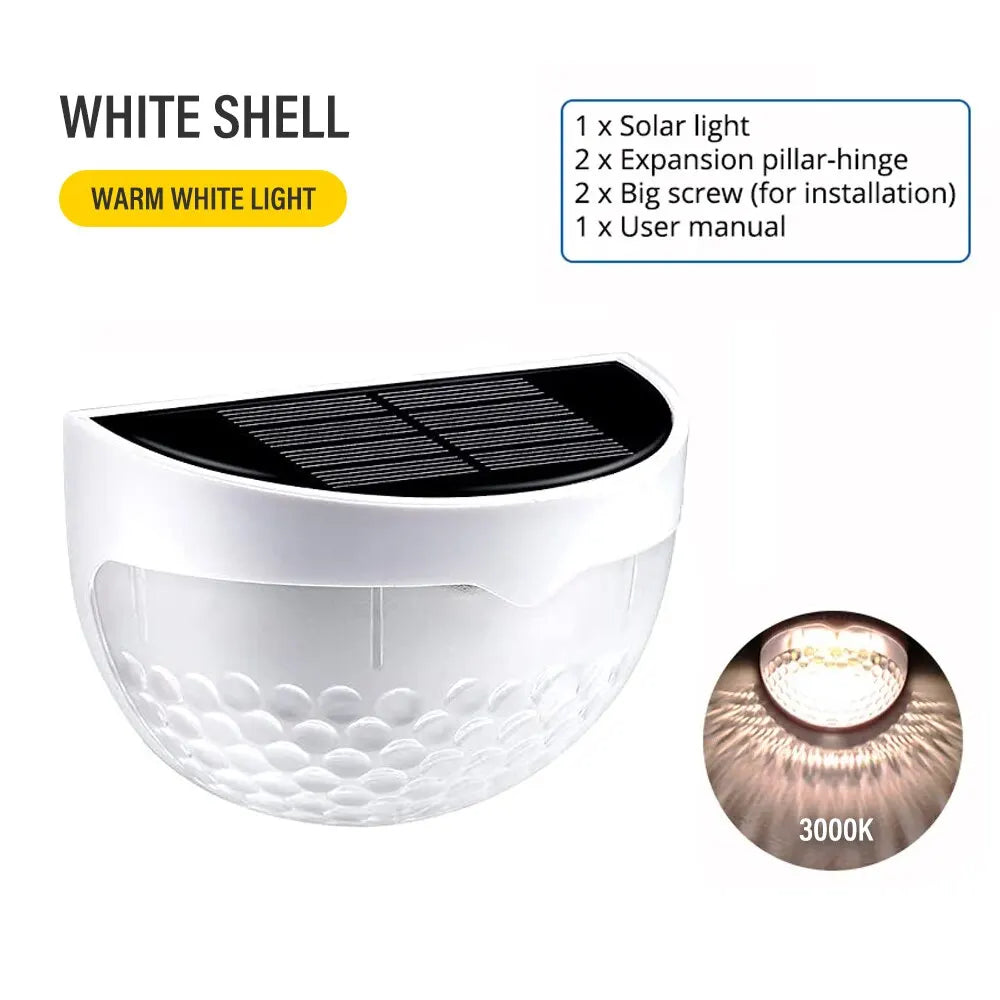 LED Solar Fence Lights – Outdoor Waterproof Wall Lights for Garden & Terrace