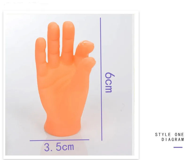 Simulation Little Hands Funny Mini Hands Foot Finger Sleeve Silicone Hand Puppet Novel Hotsale Prank Finger Toys Tease Cat Props