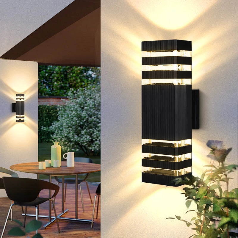 LED Outdoor Wall Light – Waterproof Up & Down Sconce for Porch, Garden & Front Door (E27, IP65)