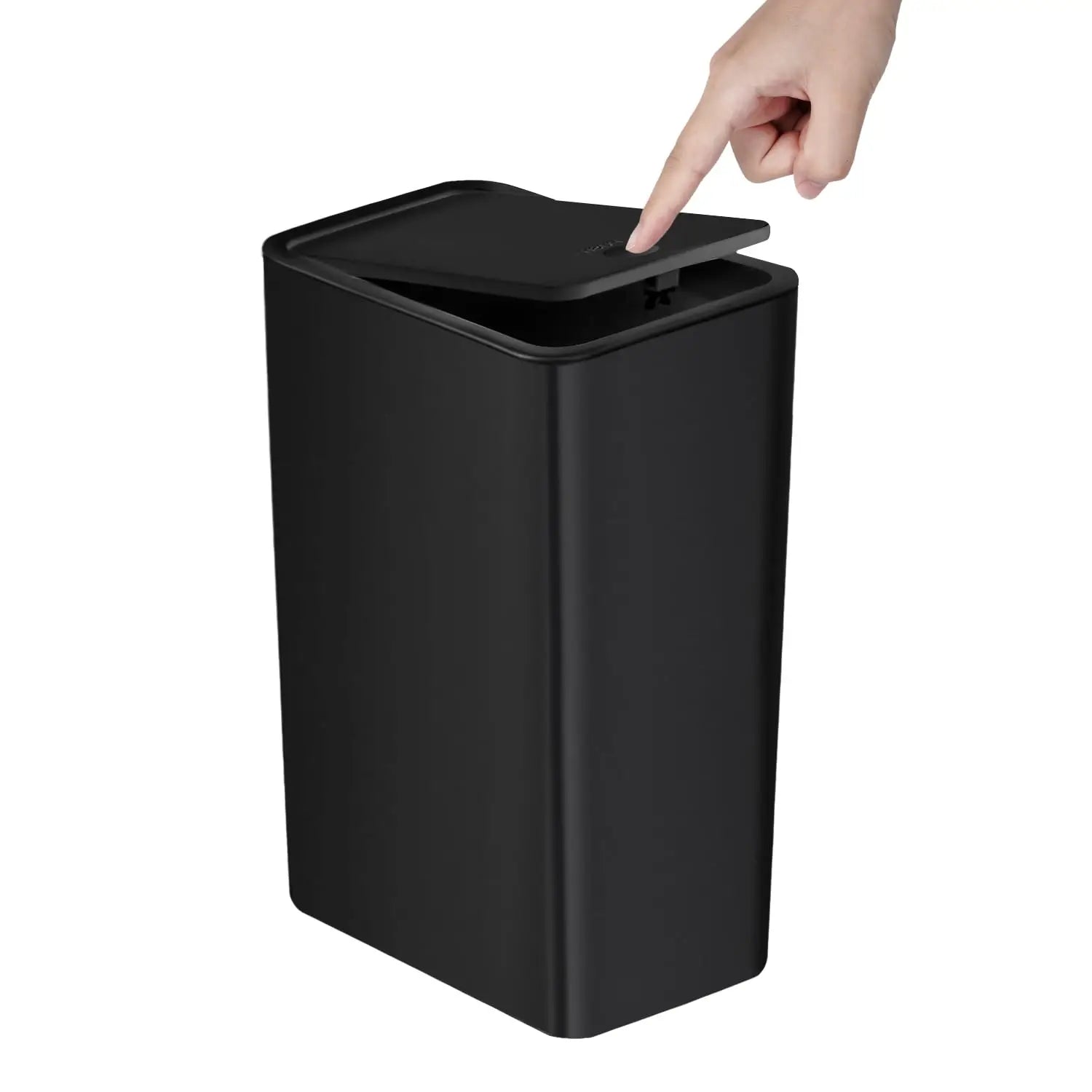 10L Bathroom Trash Can – Small Press-Top Waste Bin with Pop-Up Lid