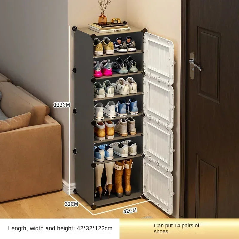 Modern Shoe Rack Cabinet – Hallway & Entryway Shoes Organizer
