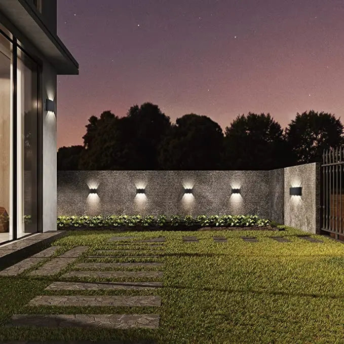 Modern LED Wall Sconce – Up & Down Indoor/Outdoor Wall Lamp for Living Room, Hallway & Bedroom