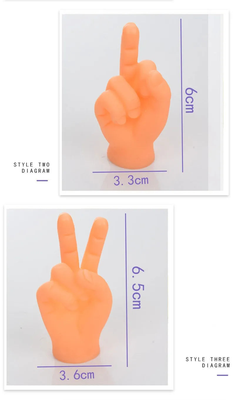 Simulation Little Hands Funny Mini Hands Foot Finger Sleeve Silicone Hand Puppet Novel Hotsale Prank Finger Toys Tease Cat Props