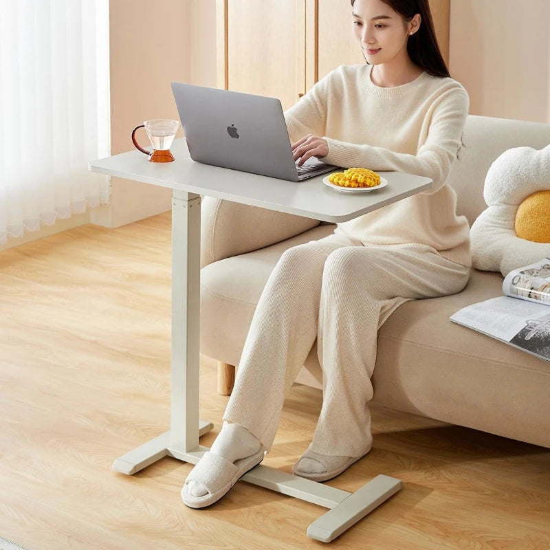 Hydraulic Lifting Bedside Table – Adjustable Movable Laptop & Sofa Side Desk