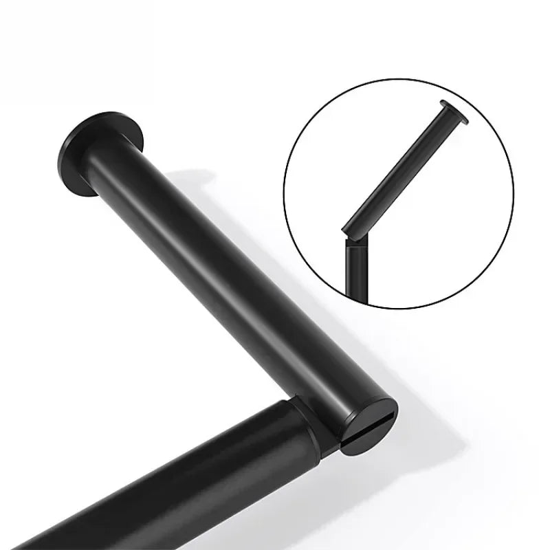 Stainless Steel Floor-Mounted Toilet Paper Holder – Single Pole Bathroom & Kitchen Stand