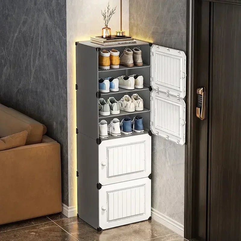Modern Shoe Rack Cabinet – Hallway & Entryway Shoes Organizer
